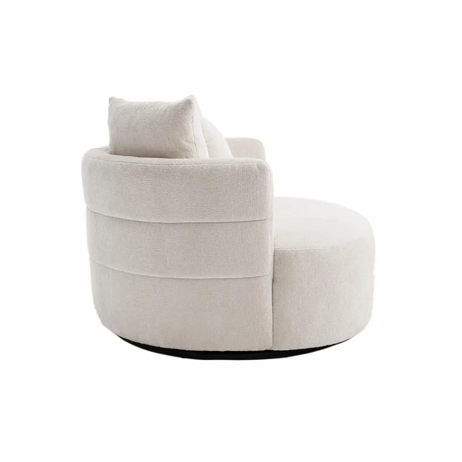 Tower Living Bolza Fauteuil - Trenza 6 ivory (draaibaar) Outlet