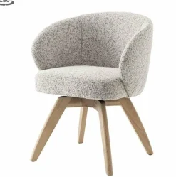 Tower Living Brescia Armstoel - fabric Puente 06 beige white (draaibaar) Best