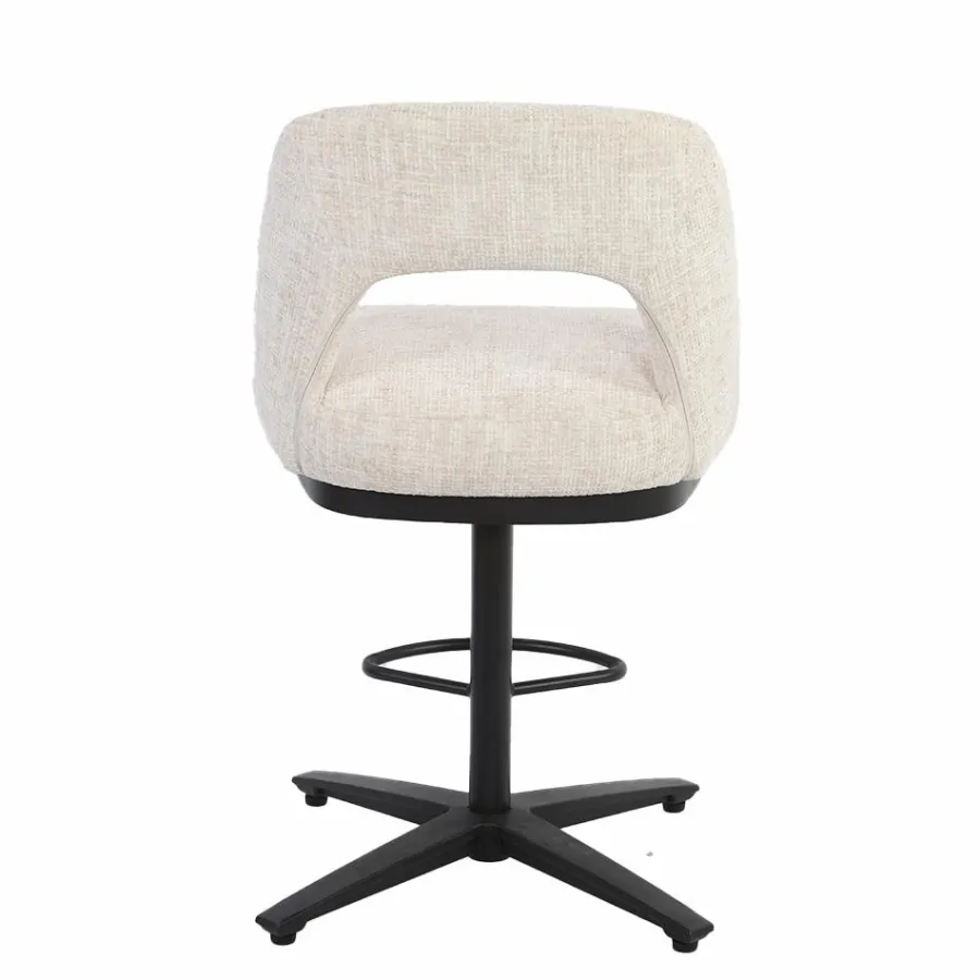 Tower Living Caldes Barstoel - fabric Ted 24 off-white (draaibaar) Discount