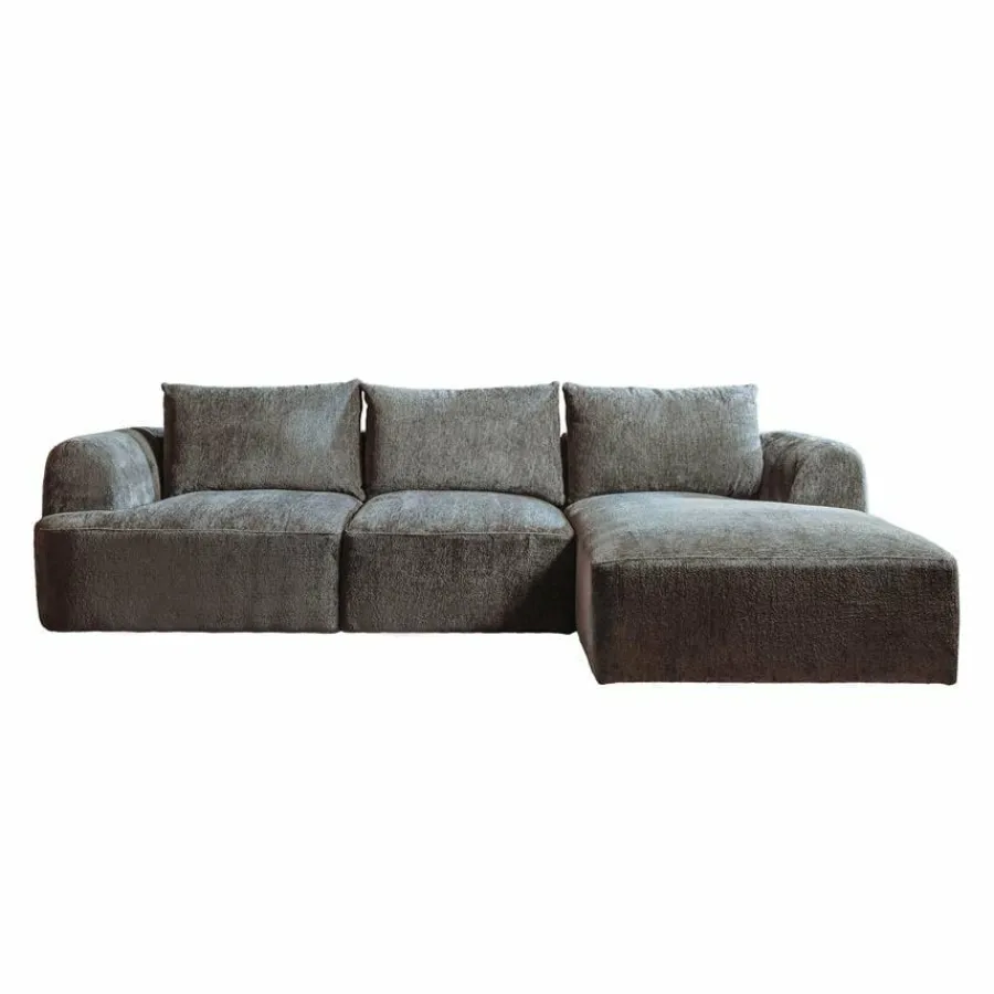 Tower Living Canterbury 2 5-AL + Chaise R - Mona 464 Cement Grey