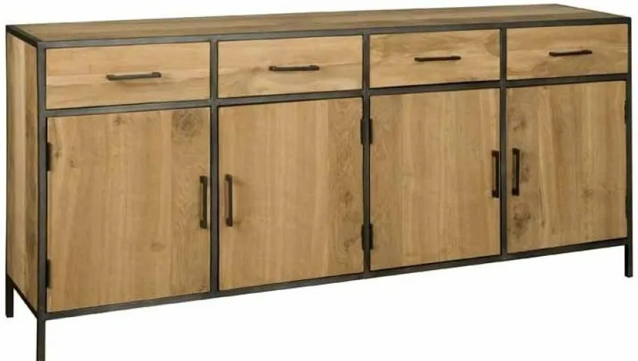 Tower Living Dressoir Luna 200 cm / 4 deurs -4 lade Hot