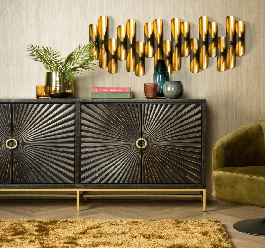 Tower Living Dressoir Serina Zwart 200 cm Best