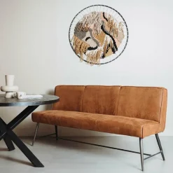 Tower Living Eetkamerbank Belmonte 155 cm of 185 cm - Grijs, groen en cognac Best