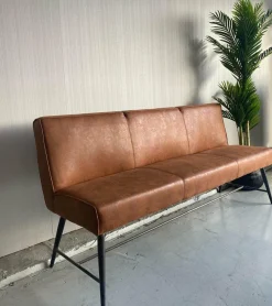 Tower Living Eetkamerbank Belmonte 155 cm of 185 cm - Grijs, groen en cognac Best