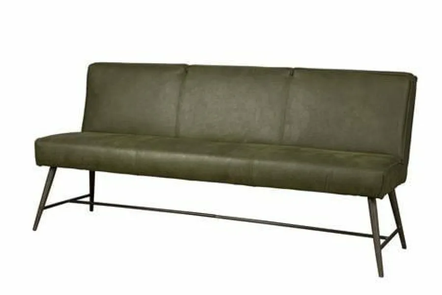 Tower Living Eetkamerbank Belmonte 155 cm of 185 cm - Grijs, groen en cognac Best