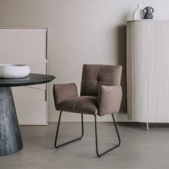 Tower Living Eetkamerstoel Dante Teddy - Diverse kleuren Clearance