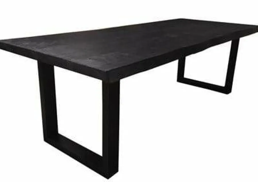 Tower Living Eettafel Ultimo Live edge blank of zwart - diverse afmetingen