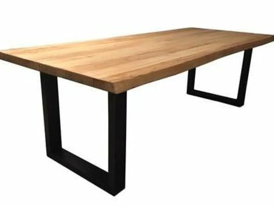 Tower Living Eettafel Ultimo Live edge blank of zwart - diverse afmetingen