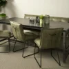 Tower Living Eettafel Paterno Mango zwart met stalen frame Hot