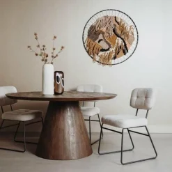 Tower Living Eettafel Premana rond - 130 x 130 – zwart Online