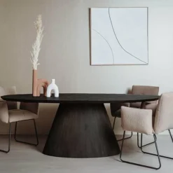 Tower Living Eettafel Premana ovaal - 260x120 – zwart Best