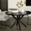 Tower Living Eettafel rond Selva mango zwart Ø 130 cm Sale