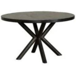 Tower Living Eettafel rond Selva mango zwart Ø 130 cm Sale