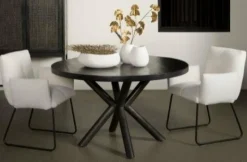 Tower Living Eettafel rond Selva mango zwart Ø 130 cm Sale