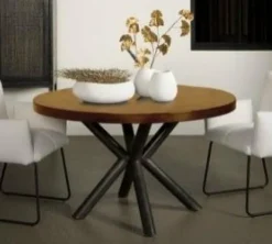 Tower Living Eettafel rond Selva mango Ø 130 cm Hot