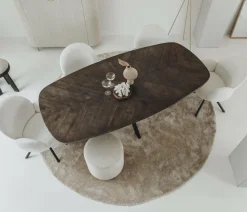 Tower Living Eettafel Silvi 200x110 – olijfbruin Sale
