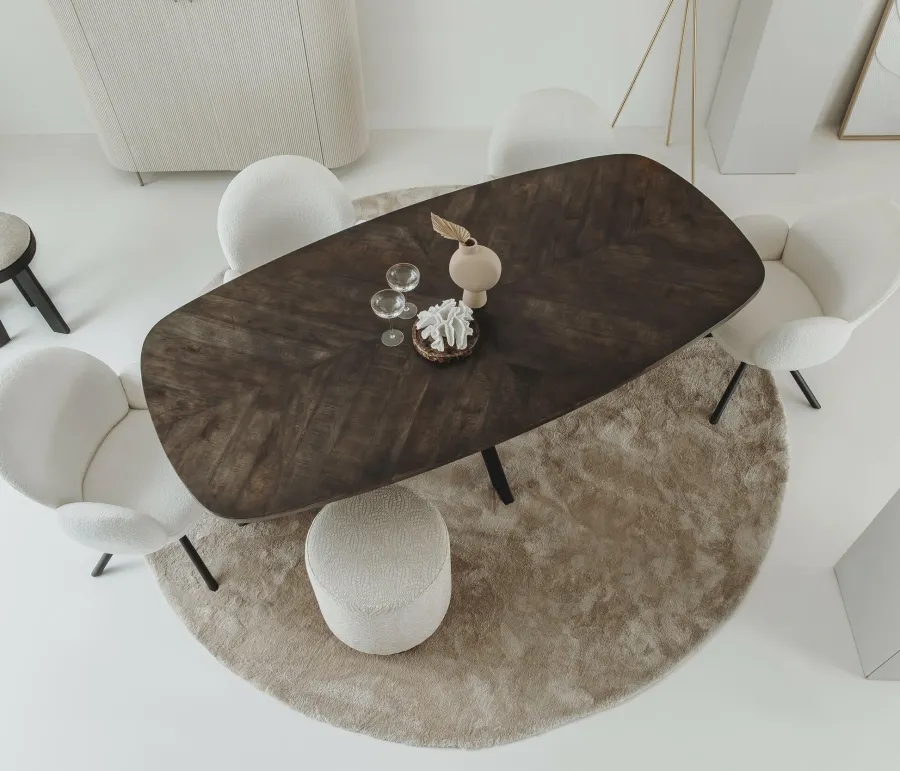 Tower Living Eettafel Silvi 200x110 – olijfbruin Sale