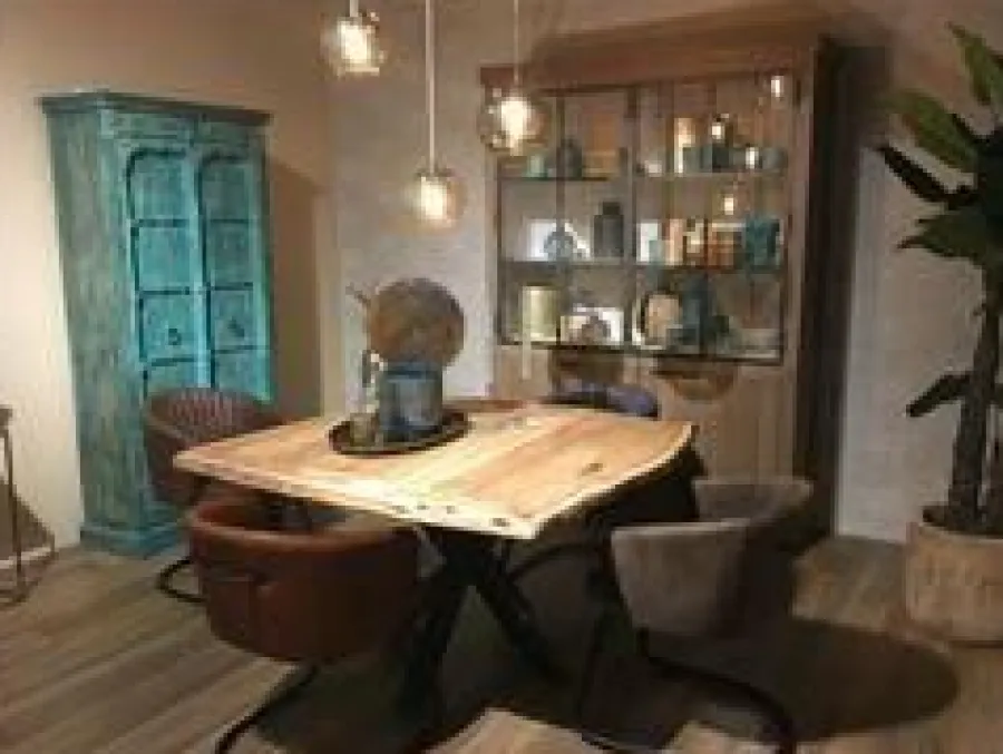 Tower Living Eettafel Soria Acacia vierkant matrixpoot - 130 of 150 cm