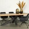 Tower Living Eettafel Sovana Live edge blank of zwart - diverse afmetingen Hot