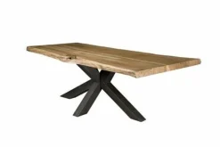 Tower Living Eettafel Sovana Live edge blank of zwart - diverse afmetingen Hot