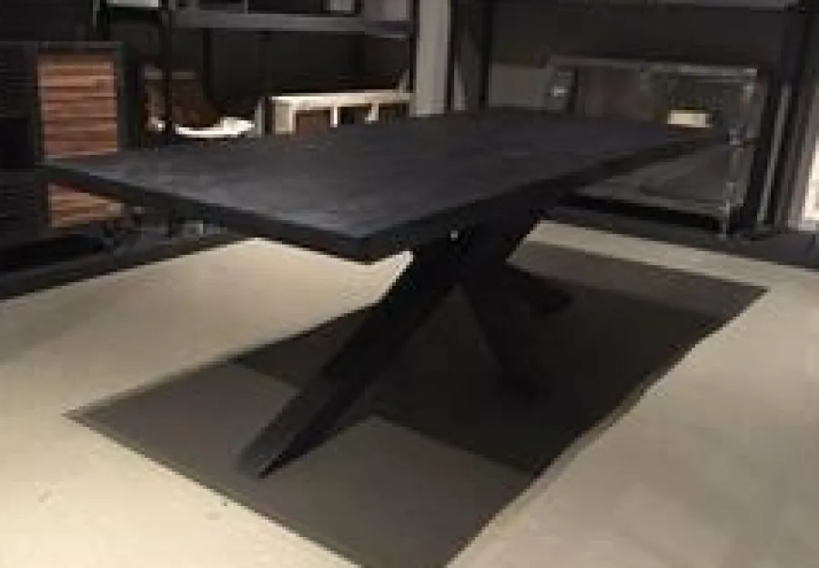 Tower Living Eettafel Sovana Live edge blank of zwart - diverse afmetingen Hot