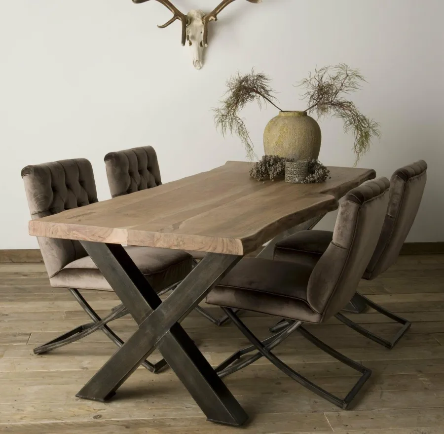 Tower Living Eettafel Xabia Acacia X poot - Div. afmetingen Sale