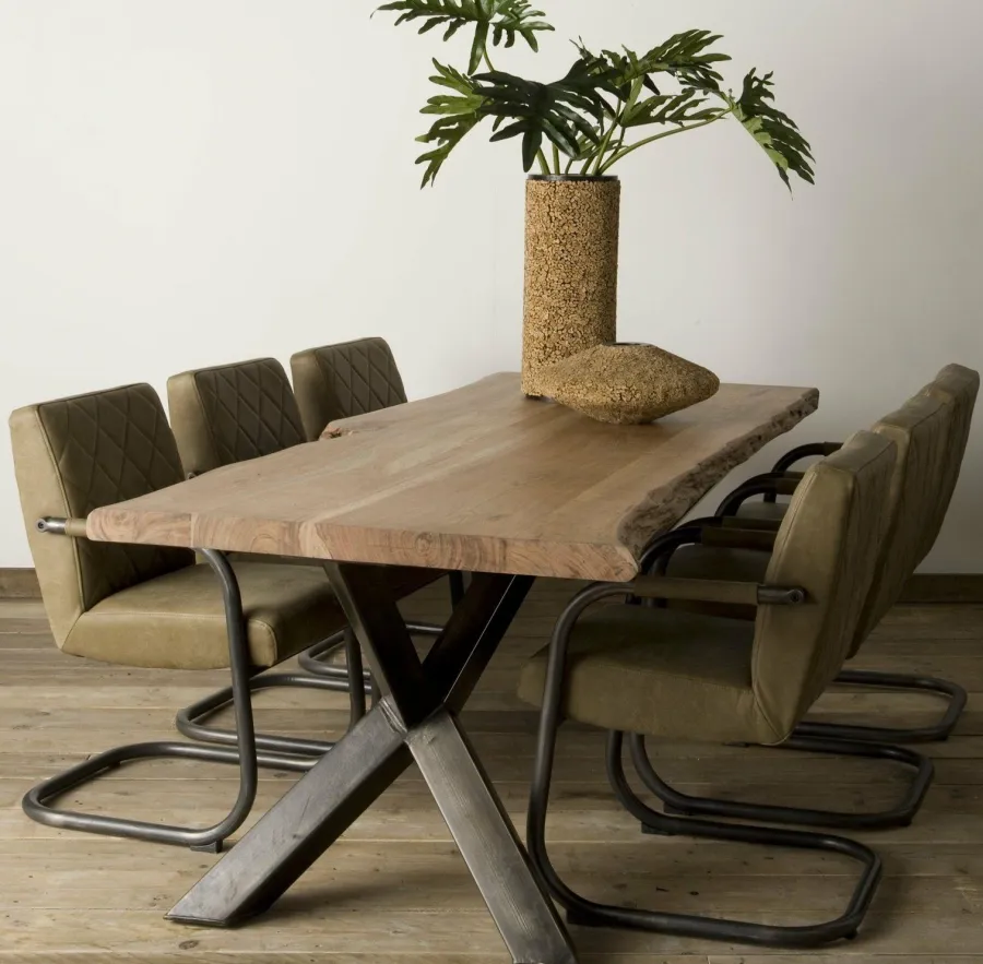Tower Living Eettafel Yunta Acacia Y poot - Div. afmetingen Hot