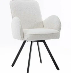 Tower Living Eettafelstoel Livo draaistoel Ascot 1 wit New