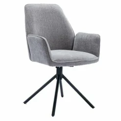 Tower Living Eettafelstoel Amaro Swivel draaistoel Nature 452 blauwgrijs Outlet