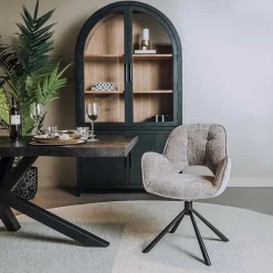 Tower Living Eettafelstoel Isola draaibaar- Haga 09 silver Hot