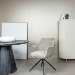 Tower Living Eettafelstoel Fondo draaistoel Mona 464 grijs Clearance