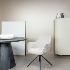 Tower Living Eettafelstoel Fondo draaistoel Mona 110 zand Best