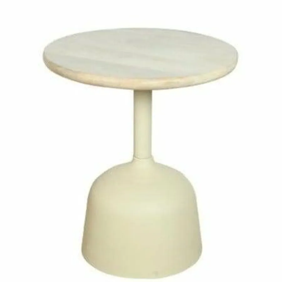 Tower Living Elba Bijzettafel gebroken wit rond 40 sm Hot