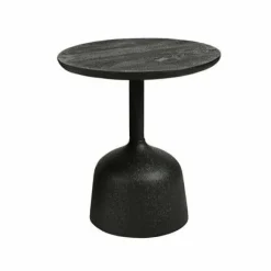 Tower Living Elba Bijzettafel zwart rond 40 cm