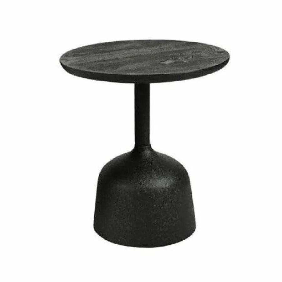 Tower Living Elba Bijzettafel zwart rond 40 cm