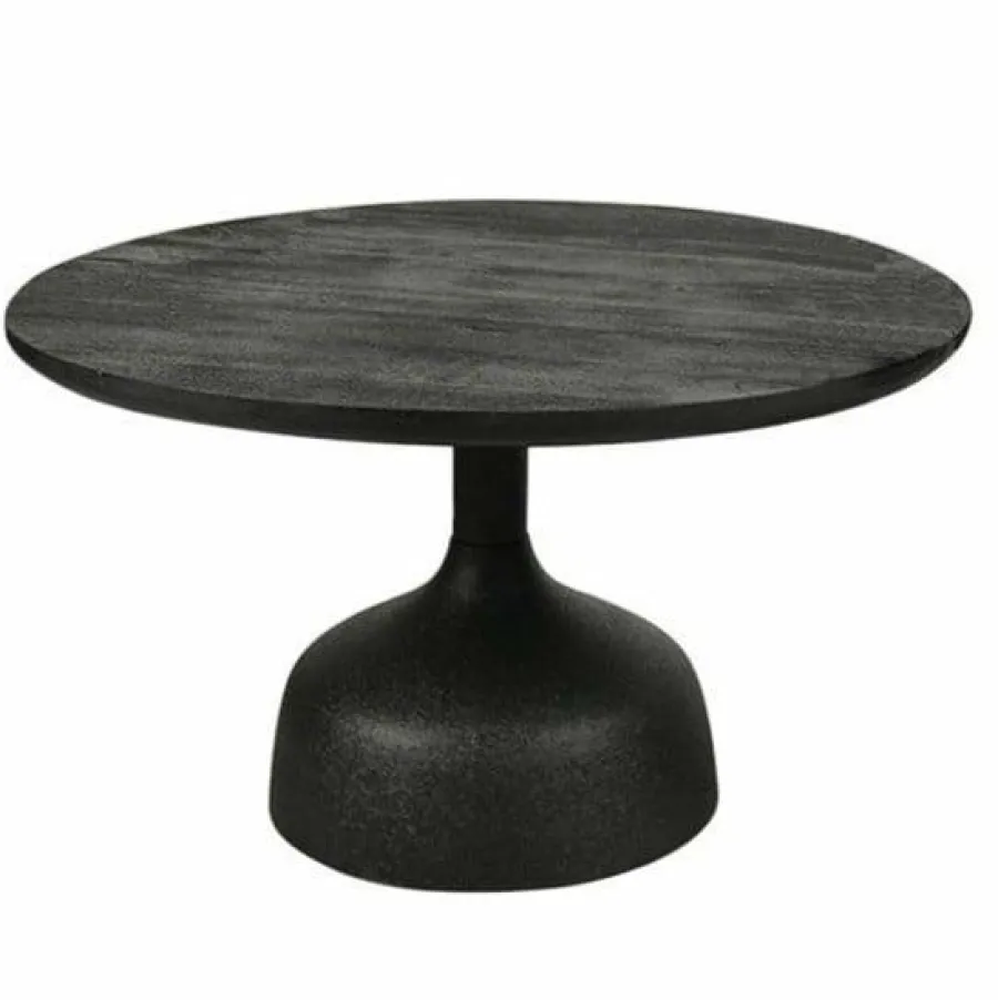 Tower Living Elba Salontafel zwart rond 70 cm