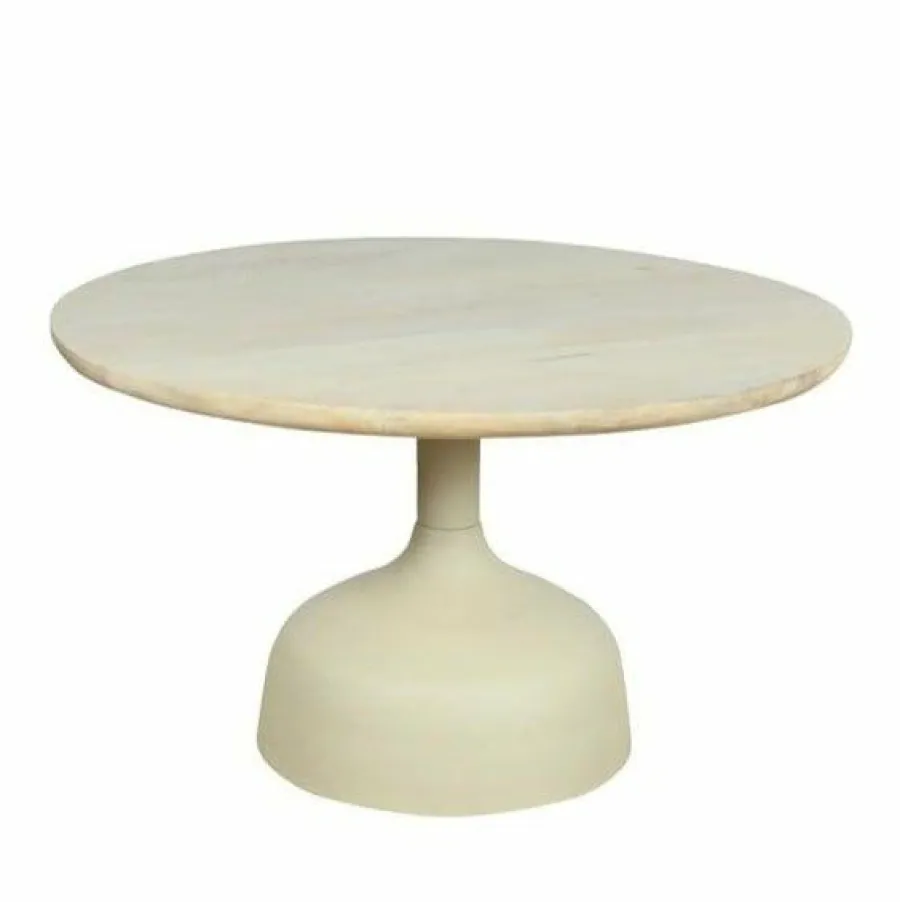 Tower Living Elba Salontafel gebroken wit rond 70 cm Sale