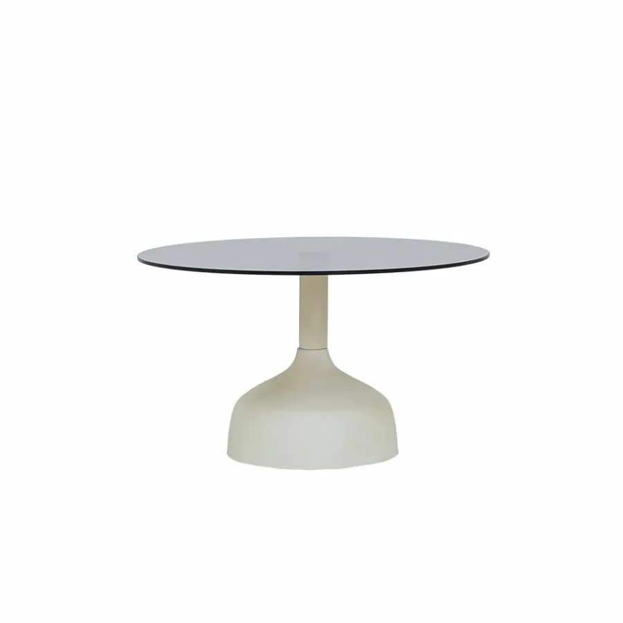 Tower Living Elba Salontafel glas gebroken wit rond 70 cm Online