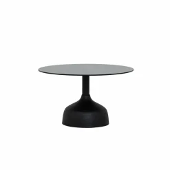 Tower Living Elba Salontafel glas zwart rond 70 cm New
