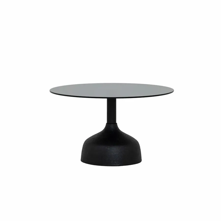 Tower Living Elba Salontafel glas zwart rond 70 cm New