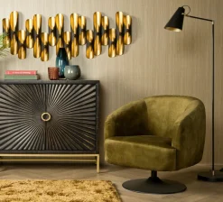 Tower Living Fauteuil Barga - groen velvet showroommodel Sale