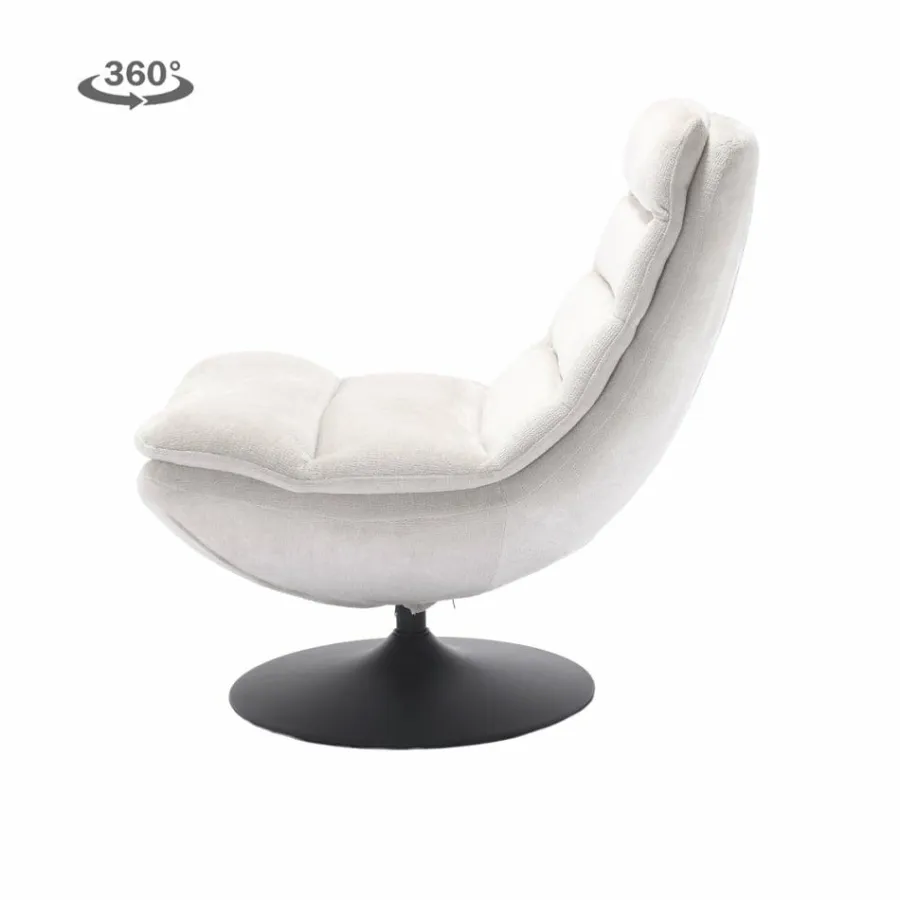 Tower Living Marano Fauteuil - Harmony 02 almond white (draaibaar) Online