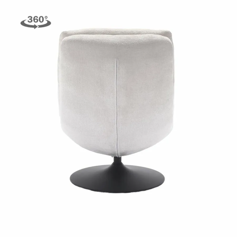 Tower Living Marano Fauteuil - Harmony 02 almond white (draaibaar) Online