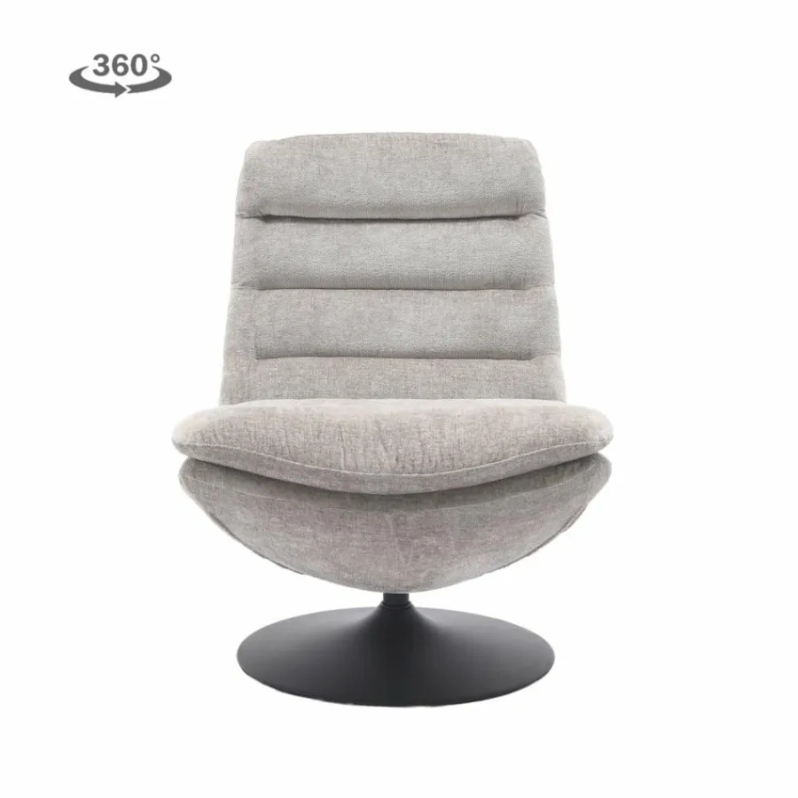 Tower Living Marano Fauteuil - Harmony 04 ice grey (draaibaar) Outlet