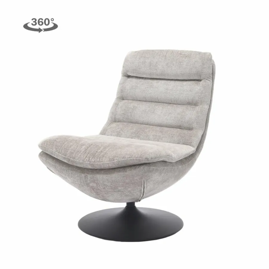 Tower Living Marano Fauteuil - Harmony 04 ice grey (draaibaar) Outlet