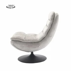 Tower Living Marano Fauteuil - Harmony 04 ice grey (draaibaar) Outlet