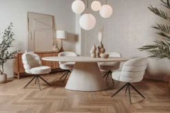 Tower Living Mello Eetkamertafel ovaal beige 220 cm showroommodel Clearance