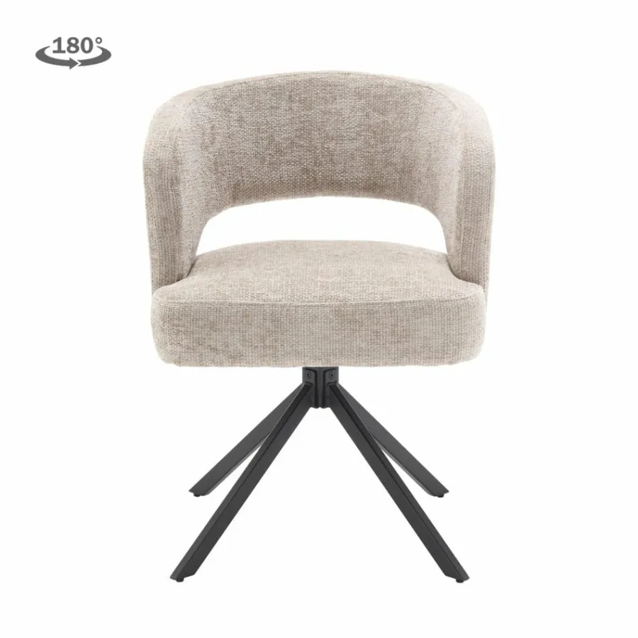 Tower Living Mura Armstoel - fabric Haga 30 beige (draaibaar) Discount