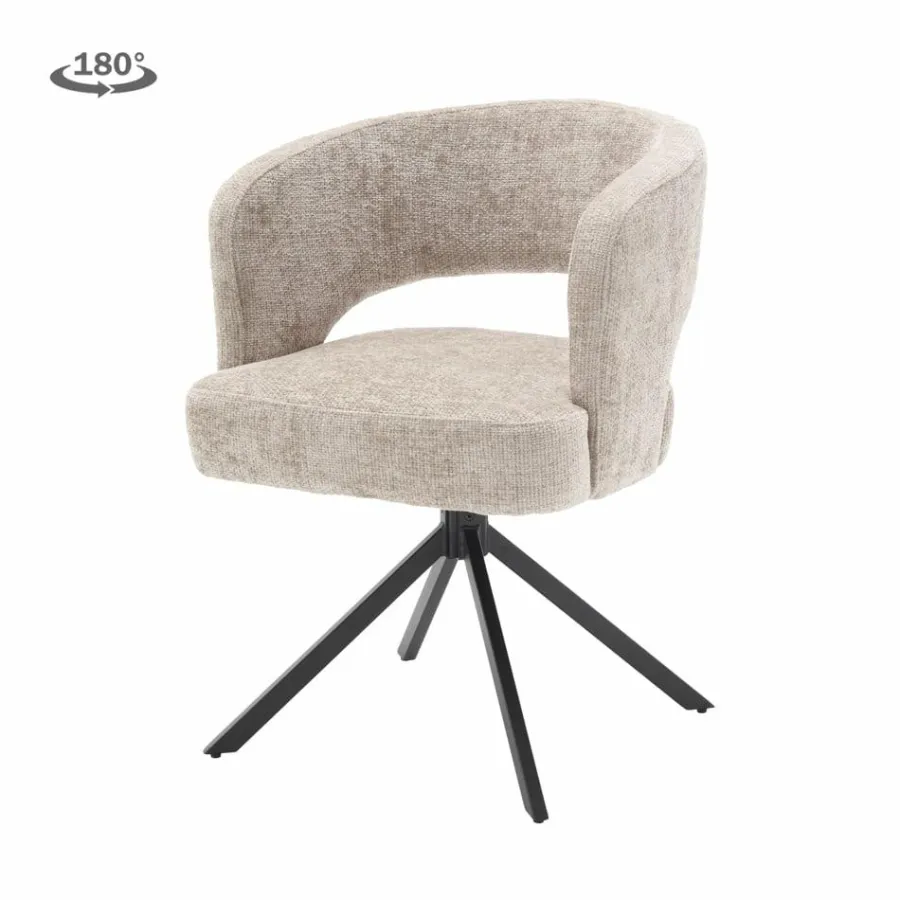 Tower Living Mura Armstoel - fabric Haga 30 beige (draaibaar) Discount