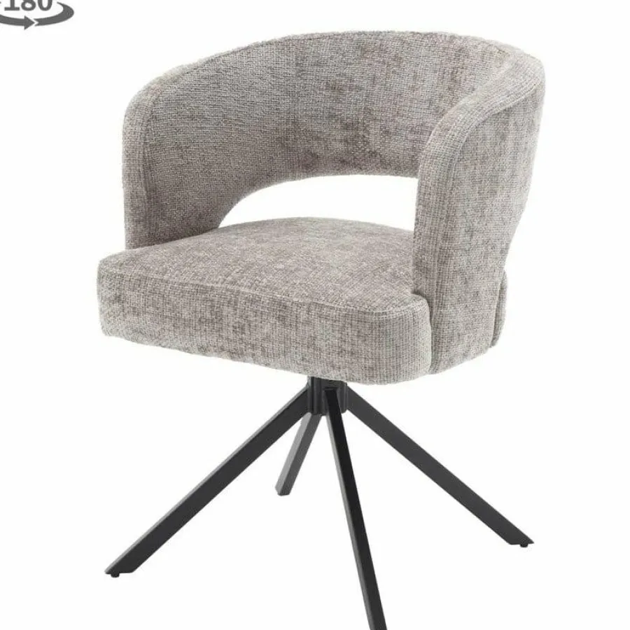 Tower Living Mura Armstoel - fabric Haga 09 silver (draaibaar) Discount